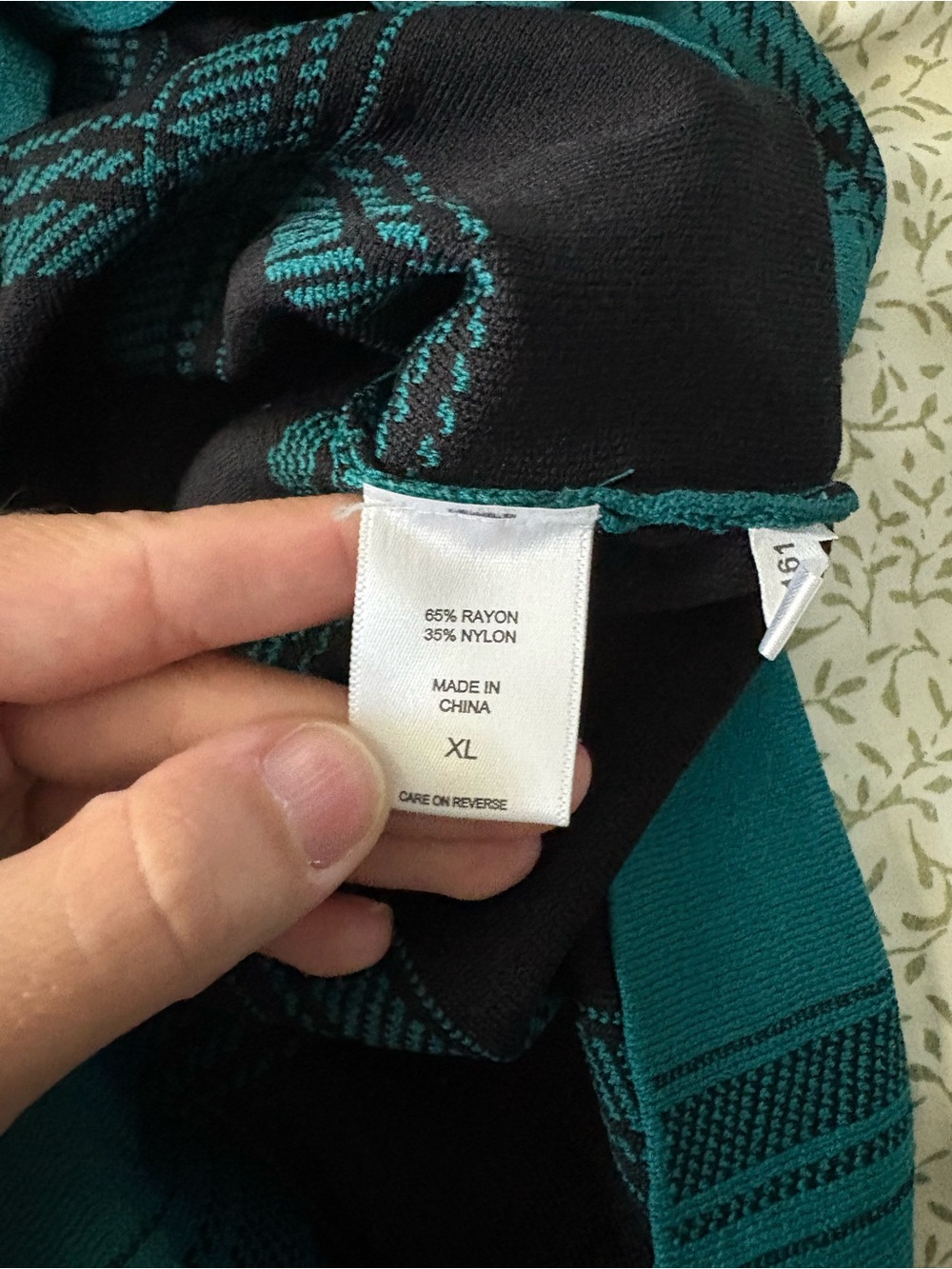 NWT New York & Company Teal Black Plaid Bodycon Midi Dress XL - Picture 11 of 13